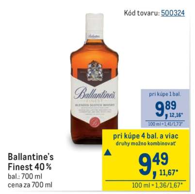 Ballantine’s Finest 40 %