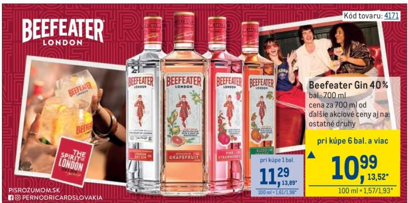 Beefeater Gin 40 %