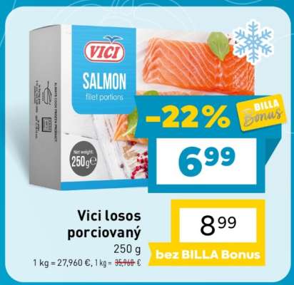 Vici losos porciovaný