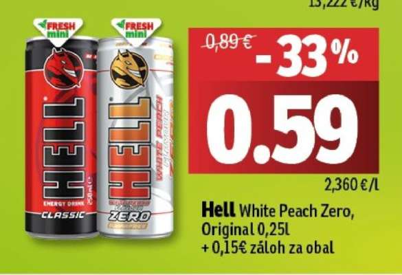 Hell White Peach Zero, Original 0,25l