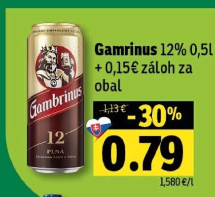 Gambrinus 12% 0,5l