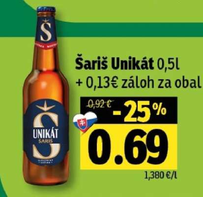 Šariš Unikát 0,5l