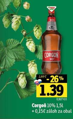 Corgoň 10% 1,5l