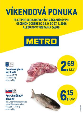 Leták Metro - 24.9.2026 - 27.9.2026.