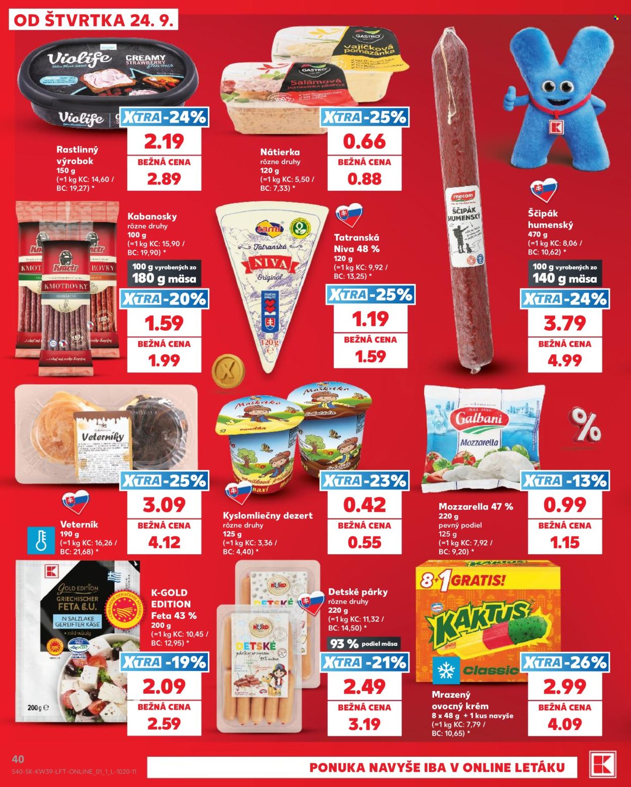 Leták Kaufland - 24.9.2026 - 30.9.2026. Strana 40
