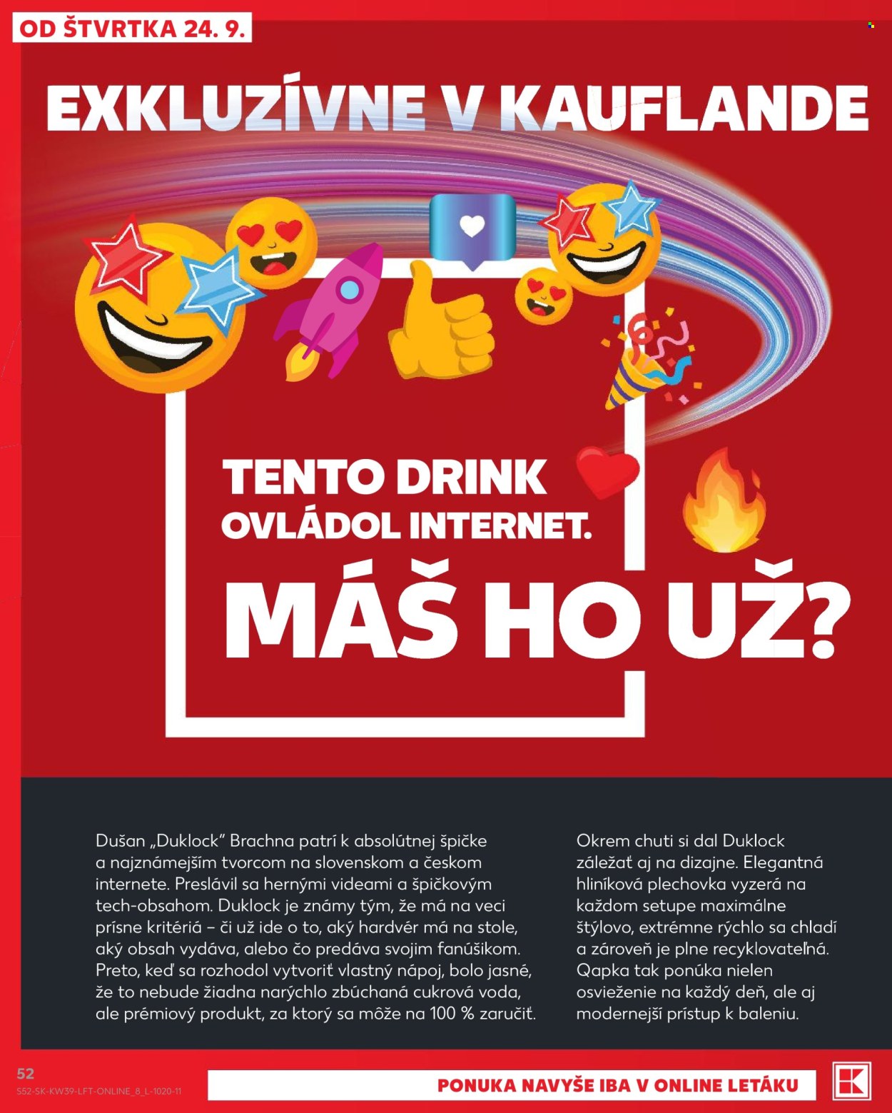 Leták Kaufland - 24.9.2026 - 30.9.2026. Strana 52