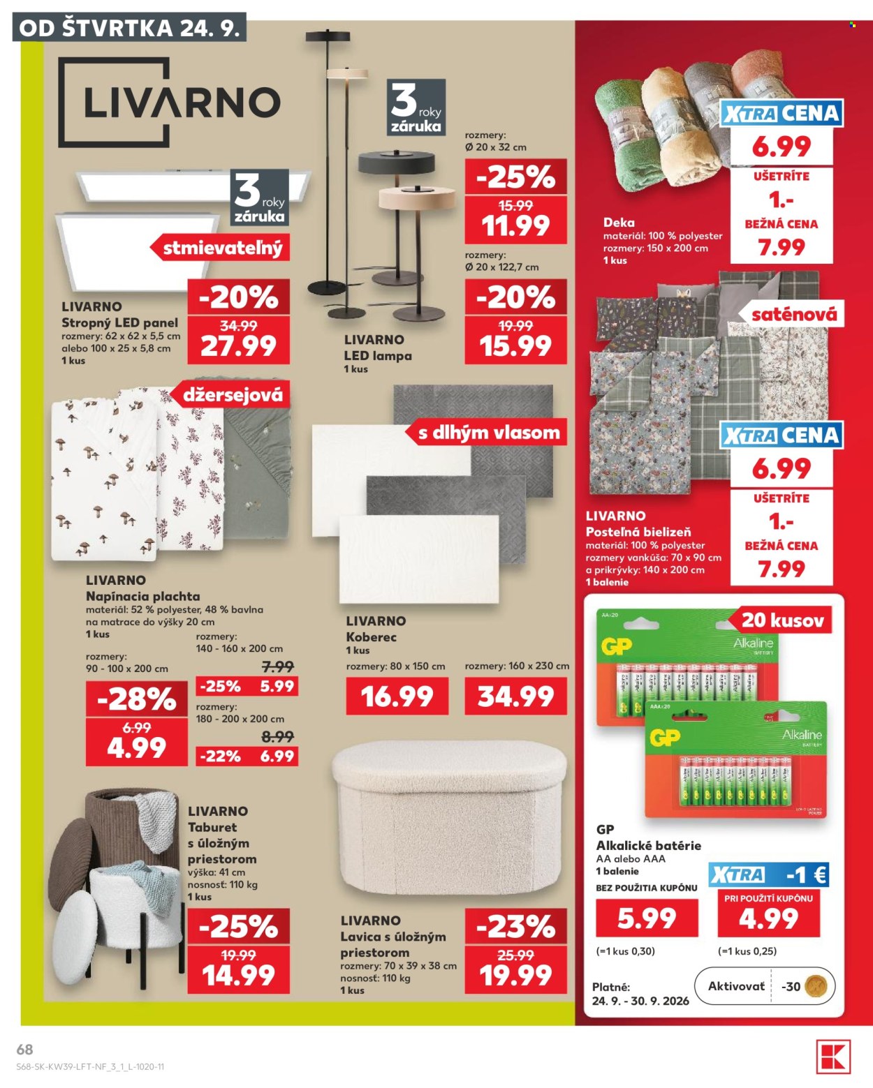Leták Kaufland - 24.9.2026 - 30.9.2026. Strana 68
