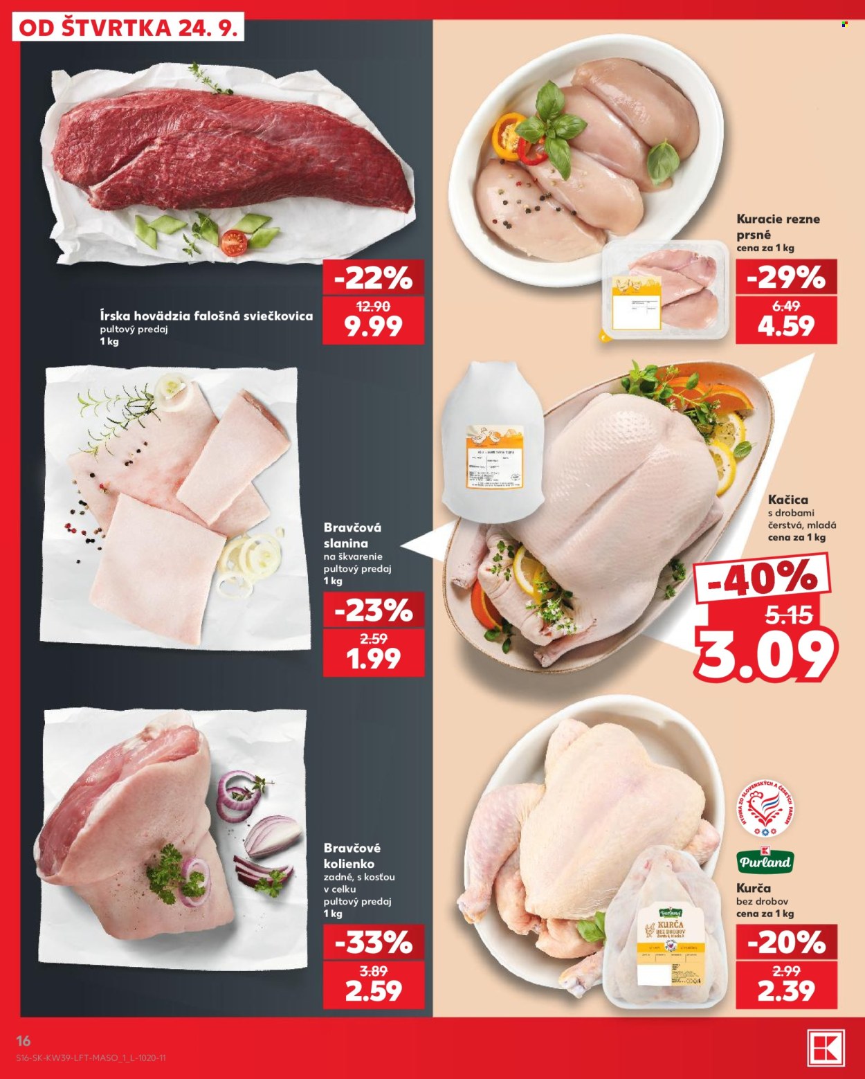 Leták Kaufland - 24.9.2026 - 30.9.2026. Strana 16