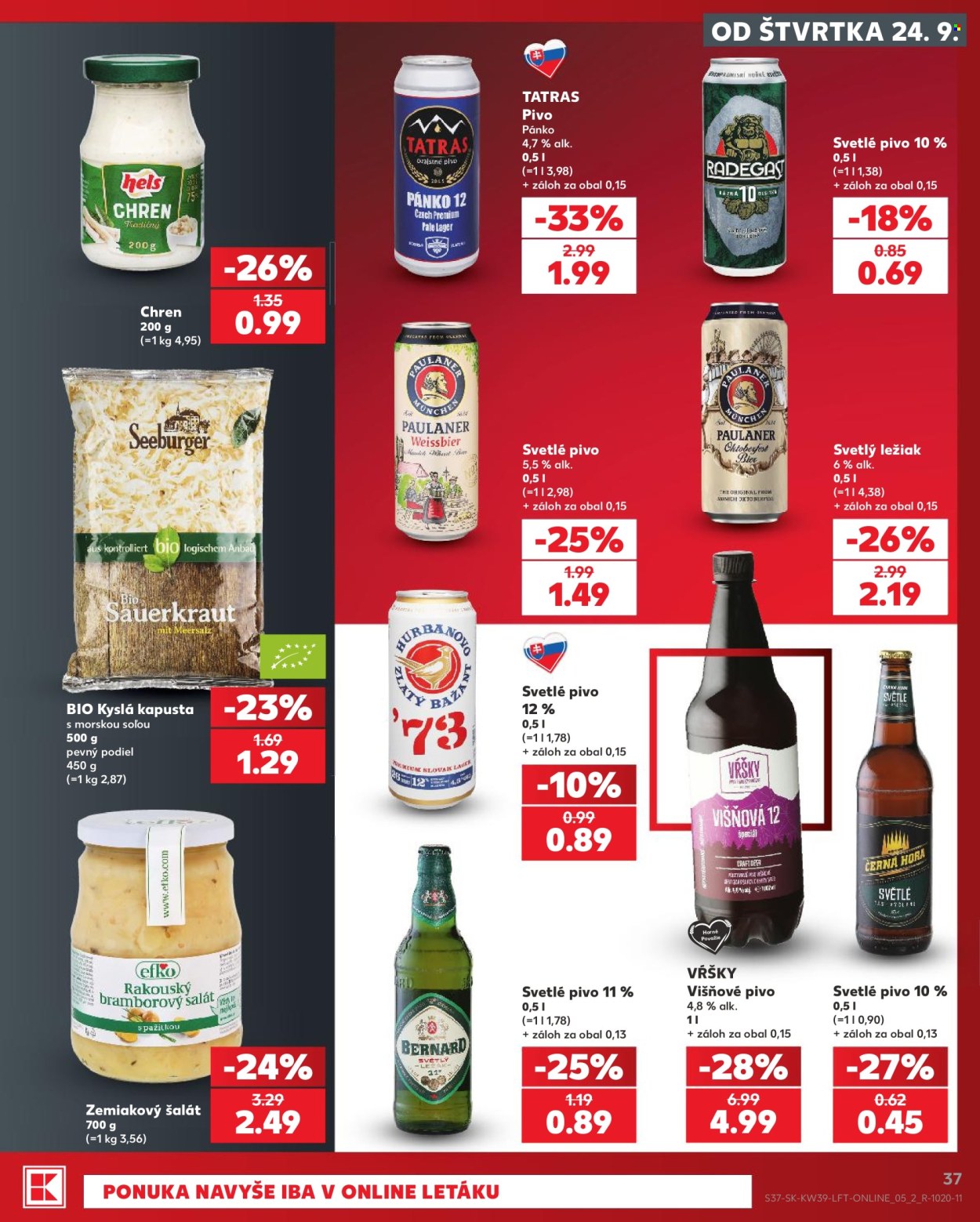 Leták Kaufland - 24.9.2026 - 30.9.2026. Strana 37