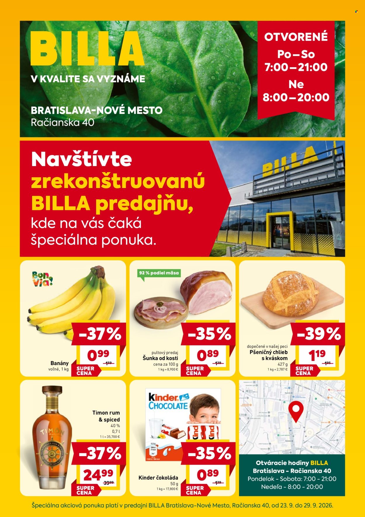 Leták Billa - 23.9.2026 - 29.9.2026. Strana 1