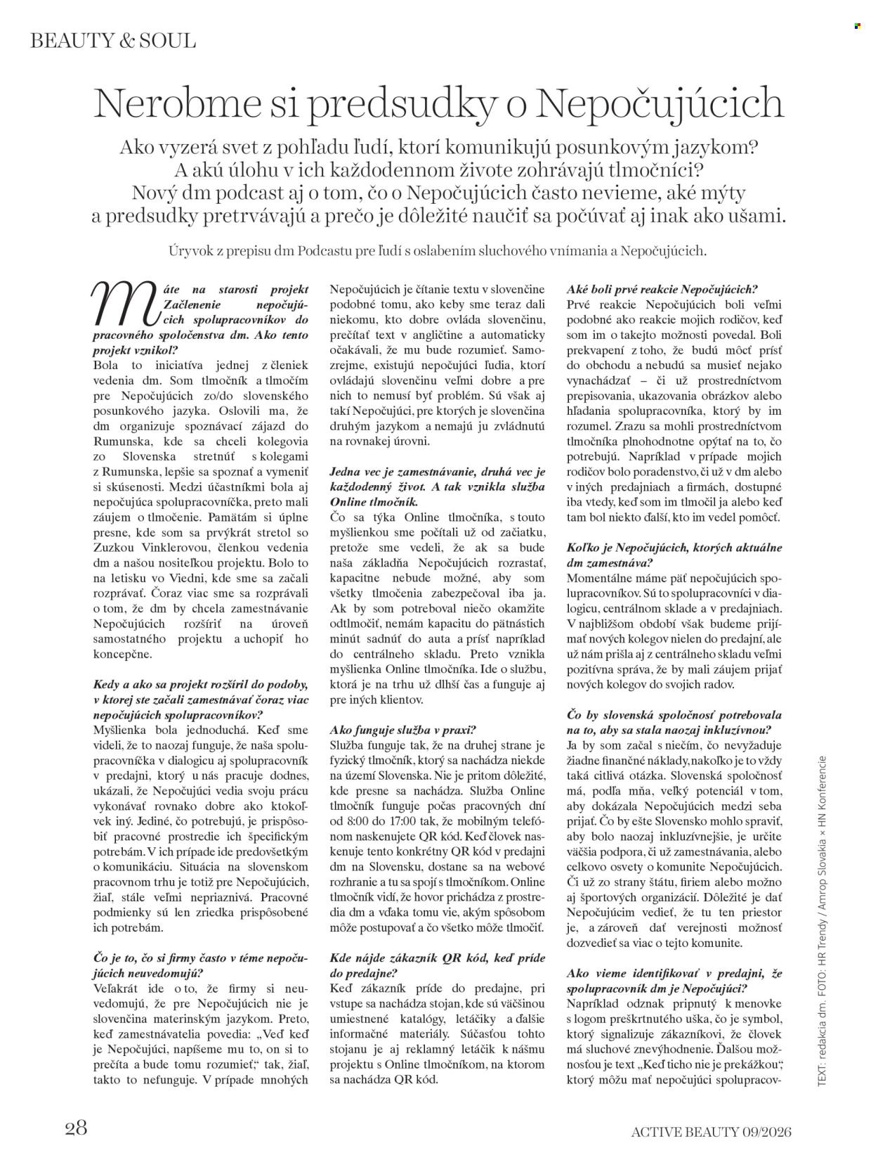 Leták dm drogerie. Strana 28