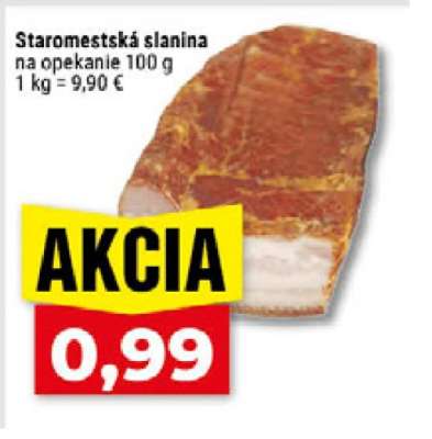 Staromestská slanina na opekanie