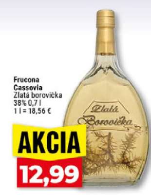 Fručona Cassovia Zlatá borovička