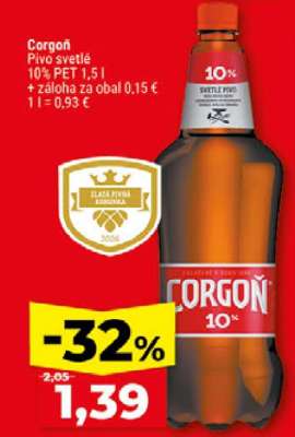 Corgoň Pivo svetlé