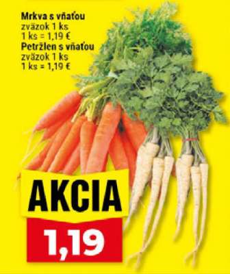 Mrkva s vňaťou / Petržlen s vňaťou