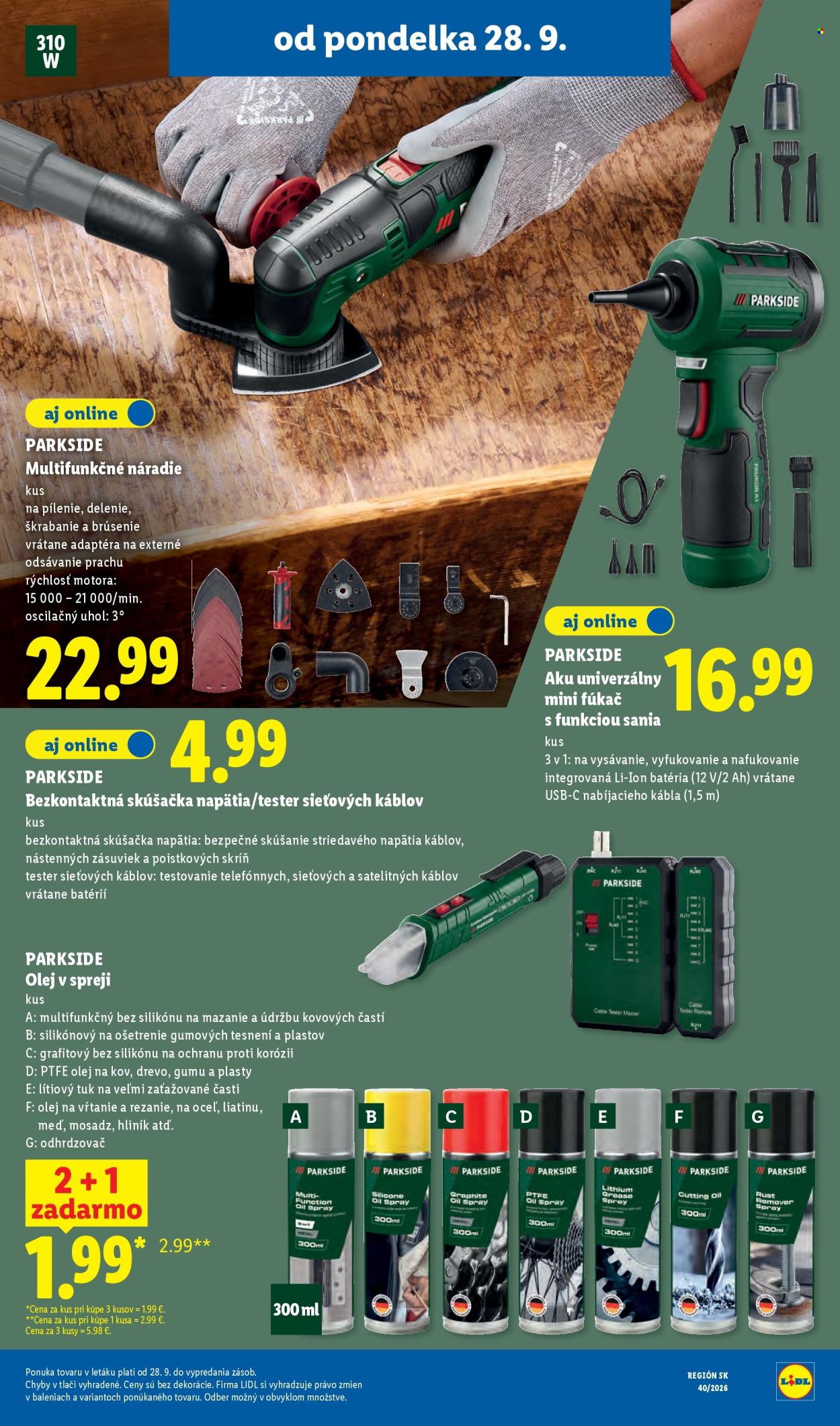 Leták Lidl - 28.9.2026 - 4.10.2026. Strana 57