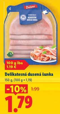 Delikatesná dusená šunka