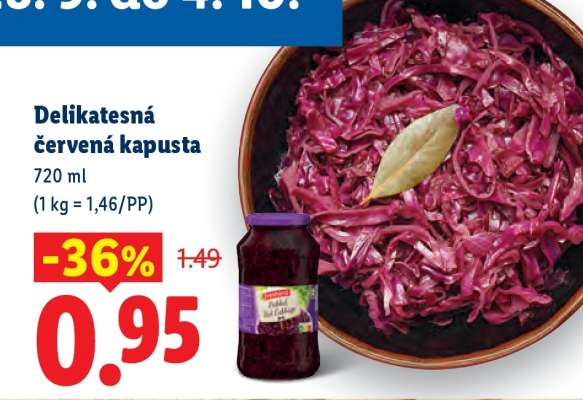 Delikatesná červená kapusta
