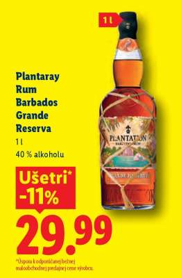 Plantaray Rum Barbados Grande Reserva