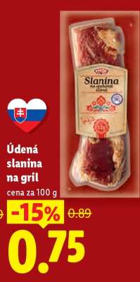 Údená slanina na gril
