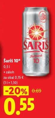 Šariš 10%