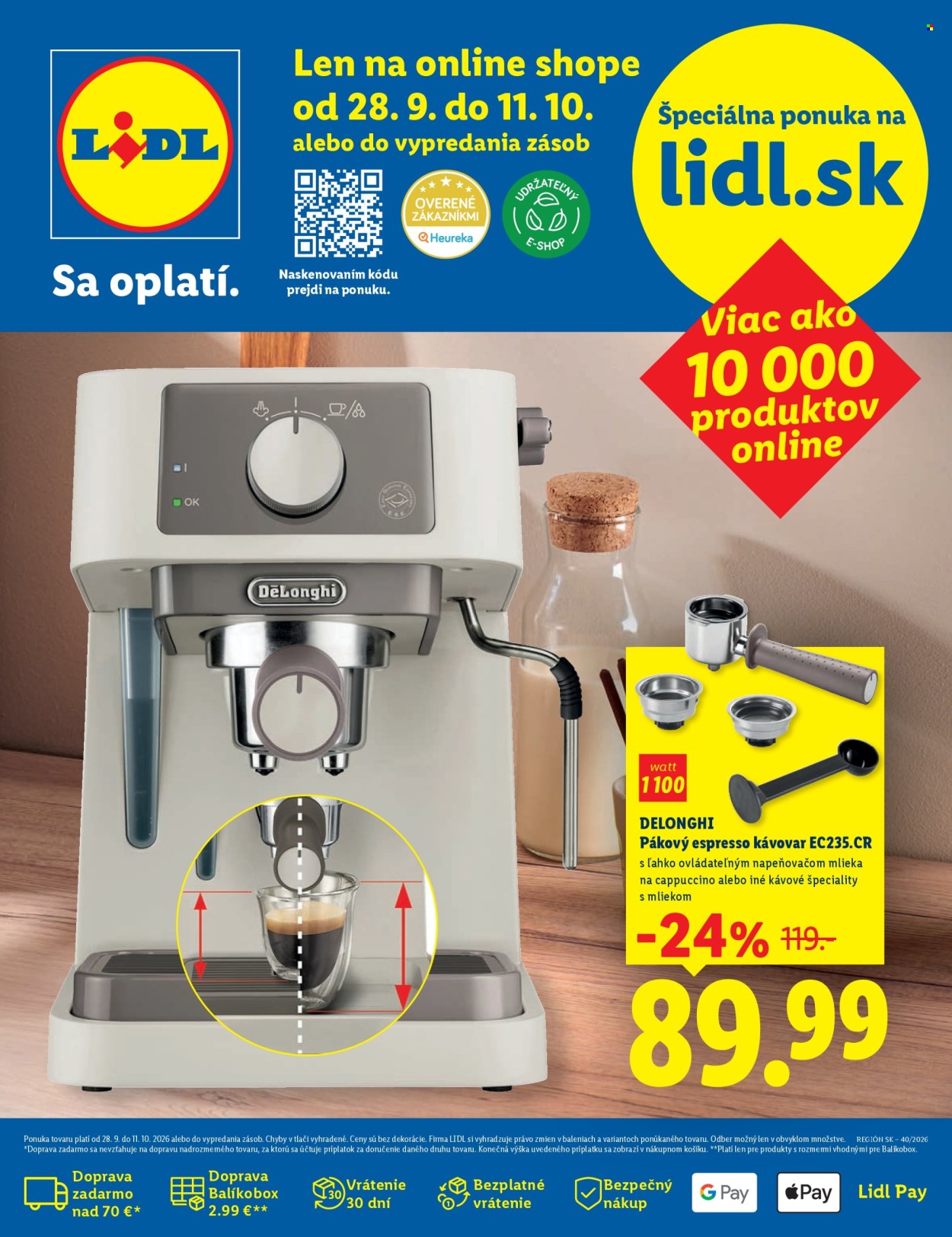 Leták Lidl - 28.9.2026 - 11.10.2026. Strana 1
