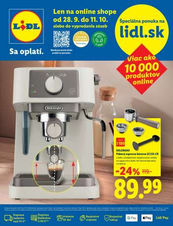 Leták Lidl - 28.9.2026 - 11.10.2026.
