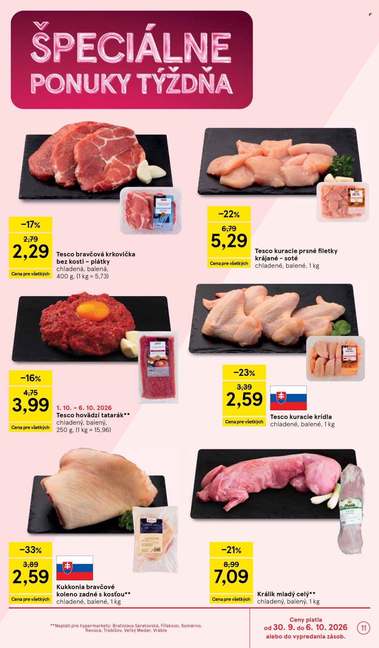 Leták TESCO - 30.9.2026 - 6.10.2026. Strana 11