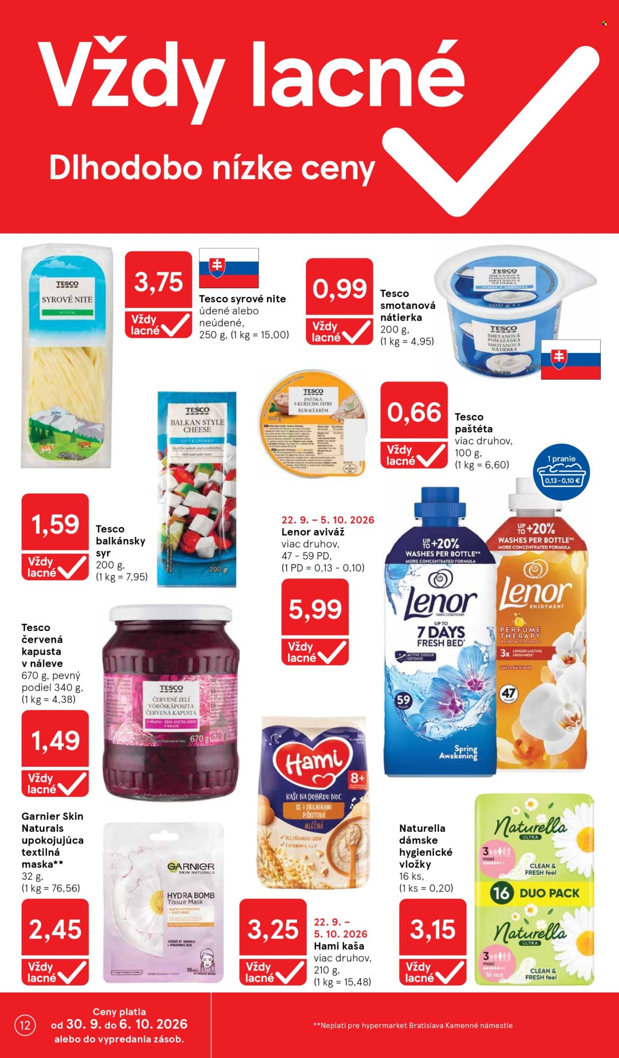 Leták TESCO - 30.9.2026 - 6.10.2026. Strana 12