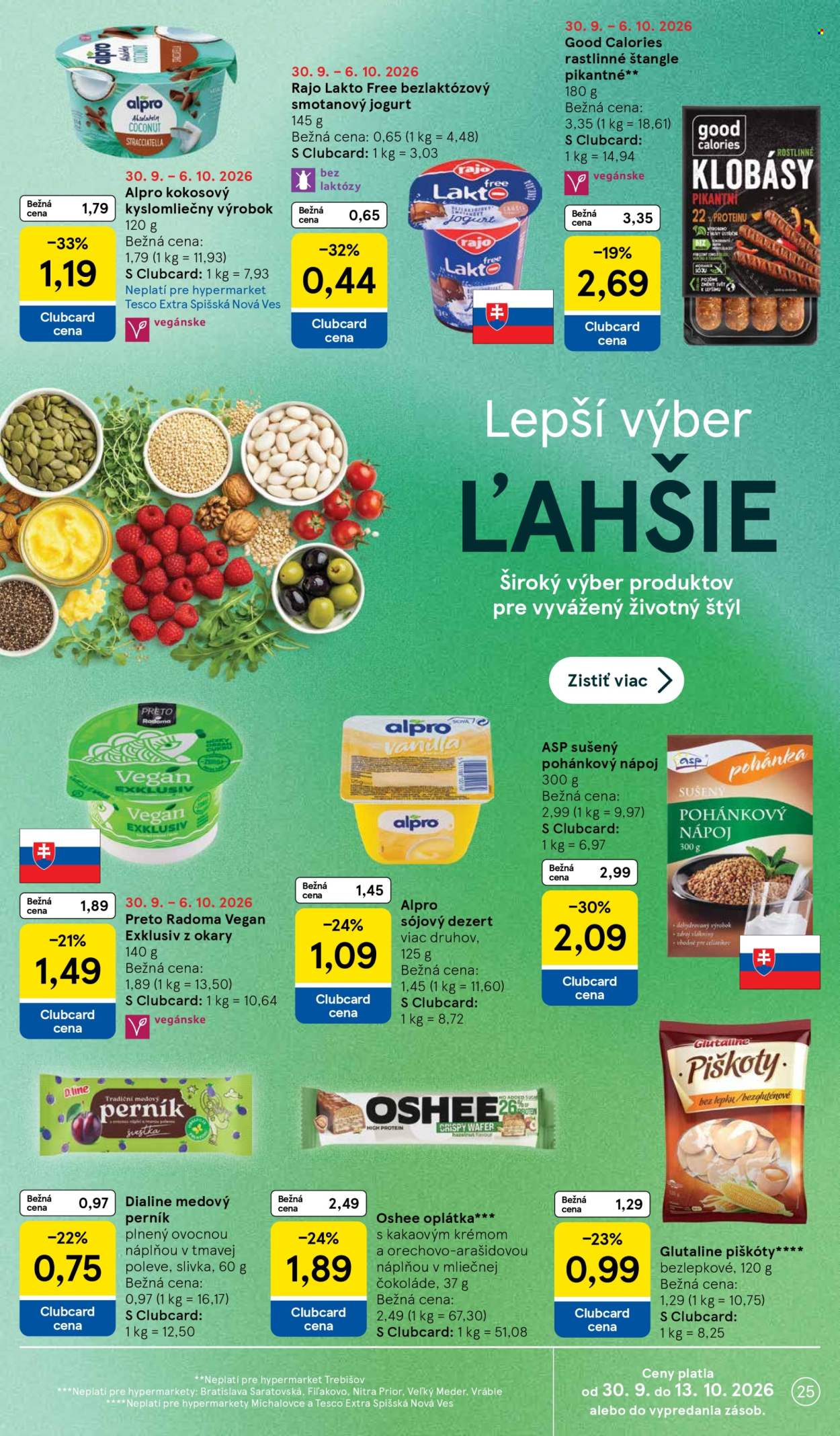 Leták TESCO - 30.9.2026 - 6.10.2026. Strana 25