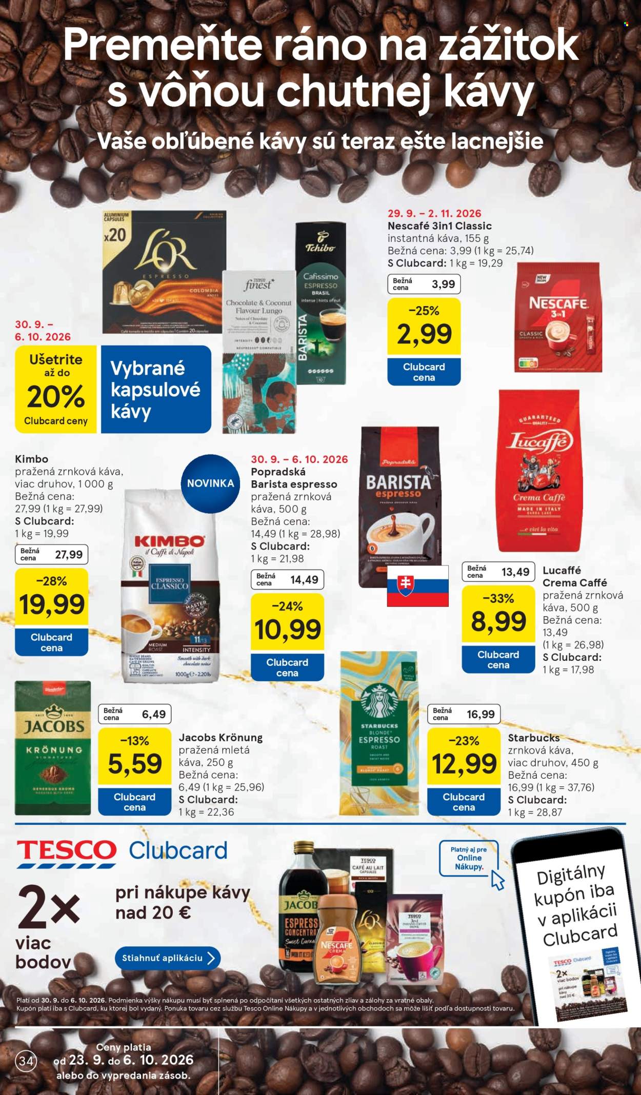 Leták TESCO - 30.9.2026 - 6.10.2026. Strana 34