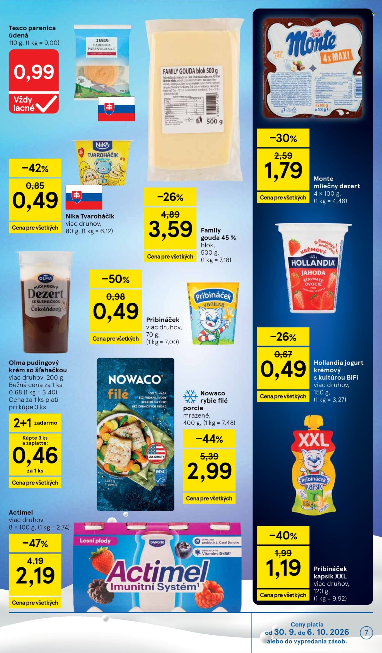 Leták TESCO supermarket - 30.9.2026 - 6.10.2026. Strana 7