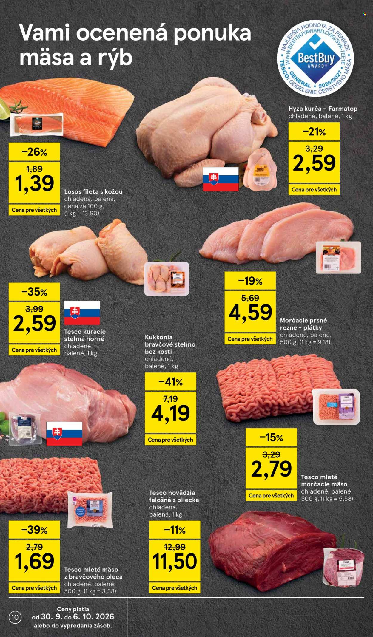 Leták TESCO supermarket - 30.9.2026 - 6.10.2026. Strana 10