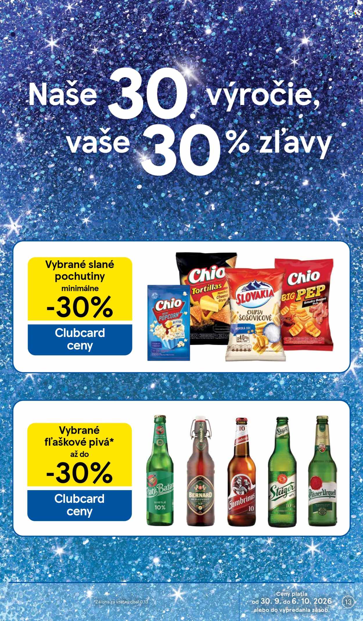 Leták TESCO supermarket - 30.9.2026 - 6.10.2026. Strana 13
