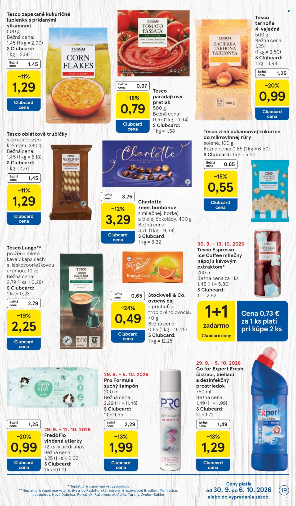Leták TESCO supermarket - 30.9.2026 - 6.10.2026. Strana 19