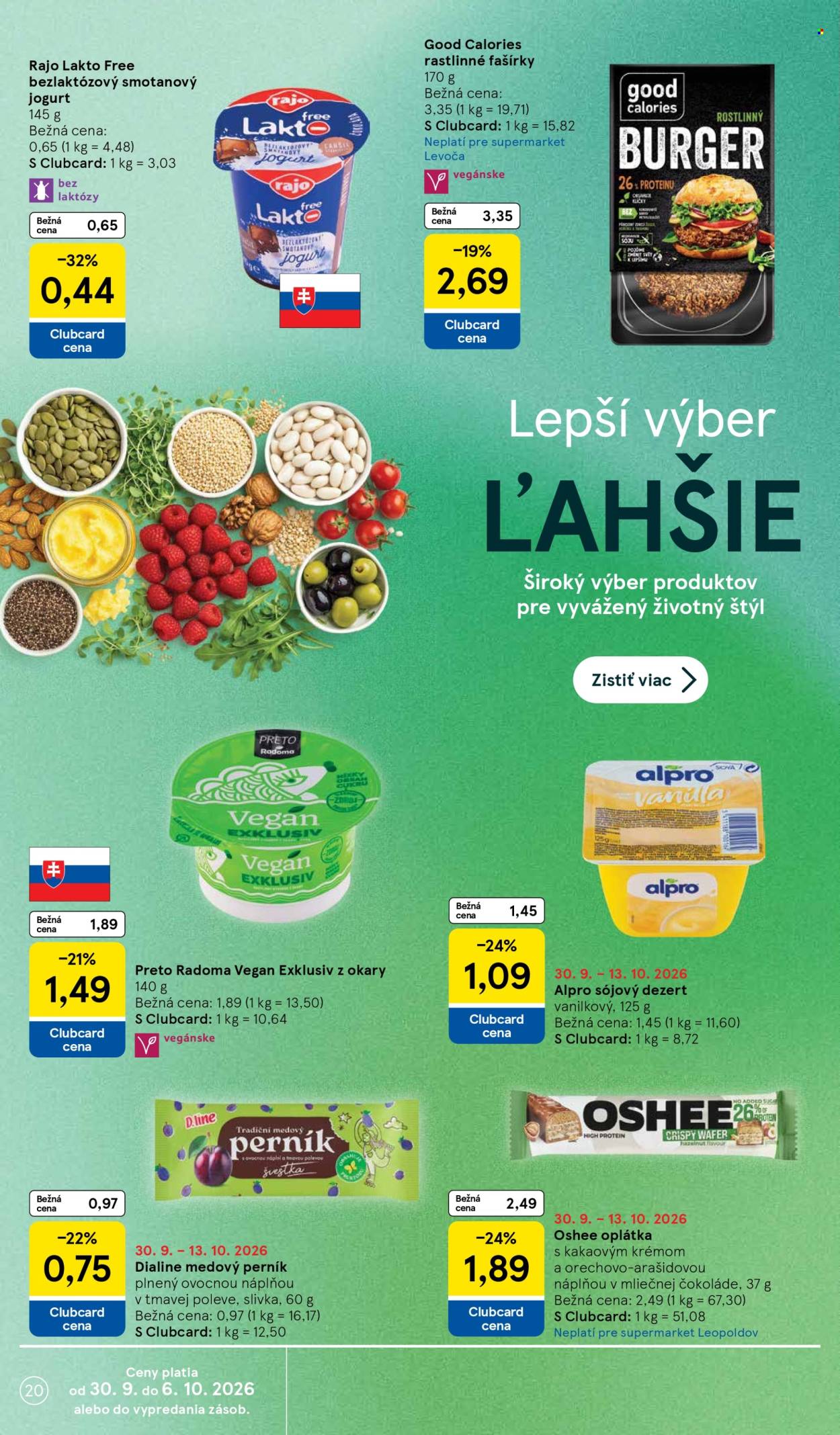 Leták TESCO supermarket - 30.9.2026 - 6.10.2026. Strana 20