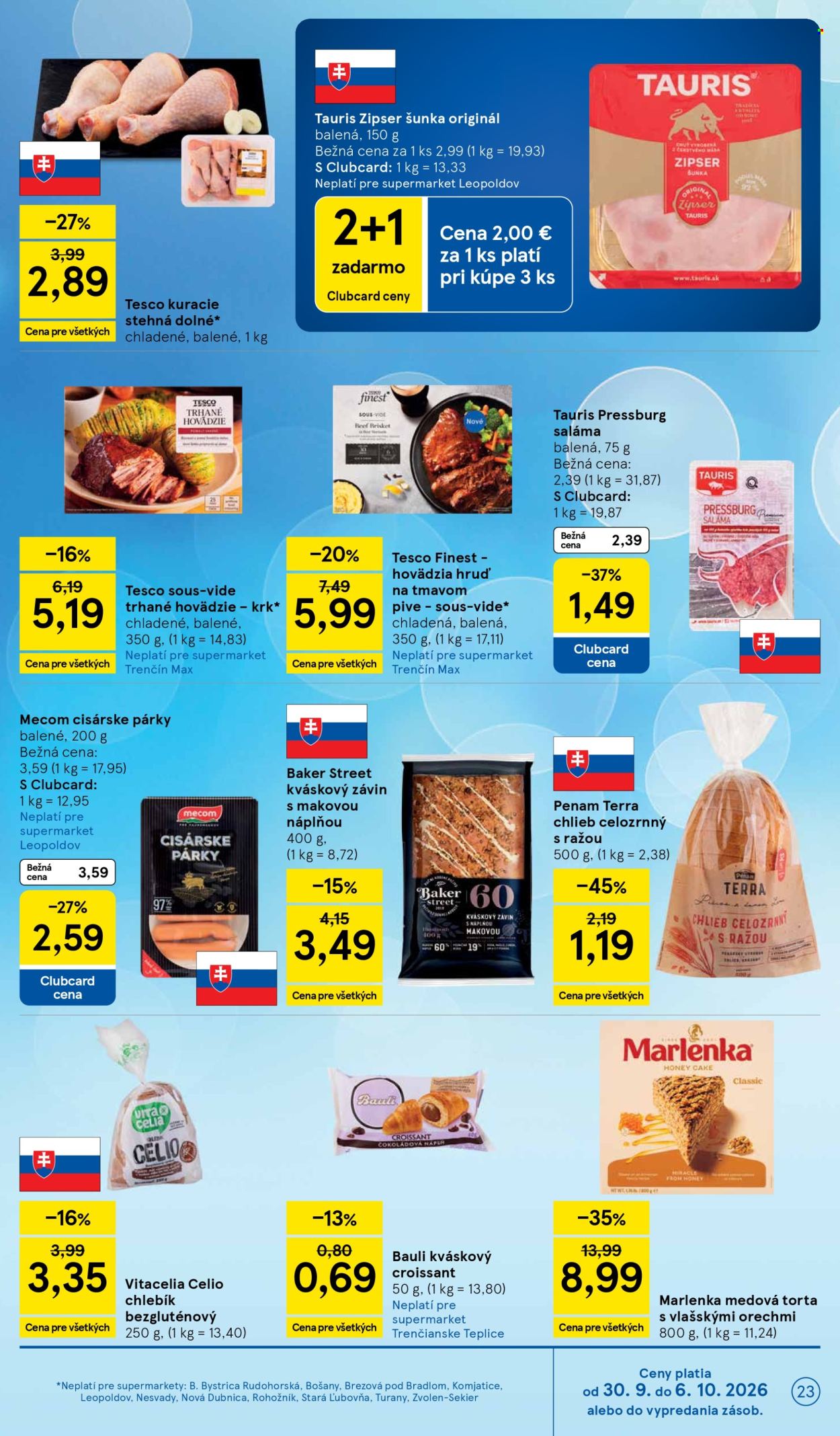 Leták TESCO supermarket - 30.9.2026 - 6.10.2026. Strana 23