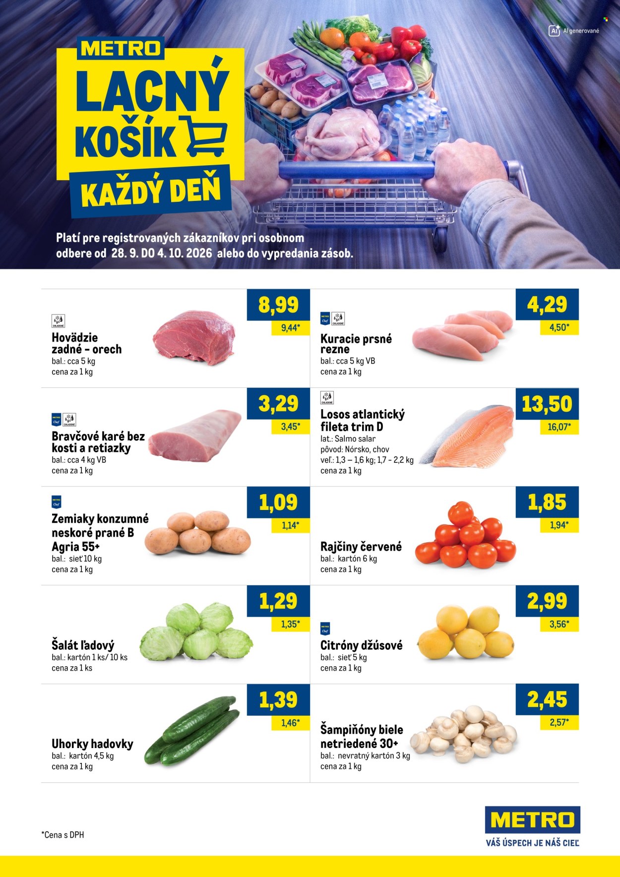 Leták Metro - 28.9.2026 - 4.10.2026. Strana 1