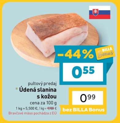 Údená slanina s kožou