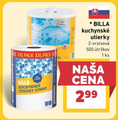 BILLA kuchynské utierky