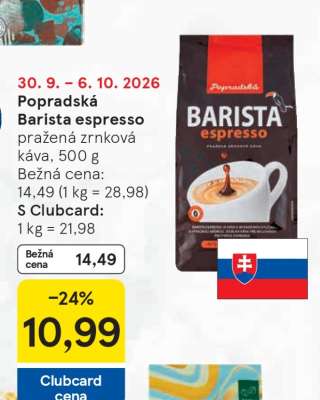Popradská Barista espresso