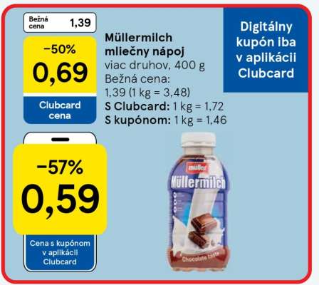 Müllermilch mléčný nápoj
