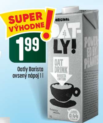 Oatly Barista ovesný nápoj 1 l