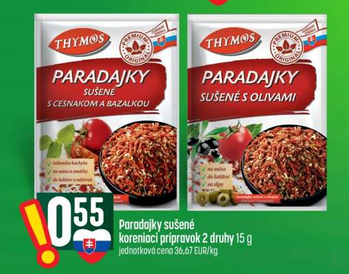 Paradajky sušené koreniaci prípravok