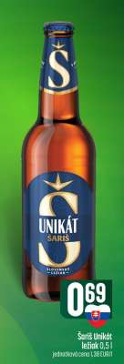 Šariš Unikát ležiak 0,5 l