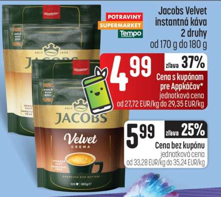Jacobs Velvet instantná káva