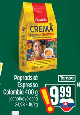 Popradská Espresso Colombia 400 g
