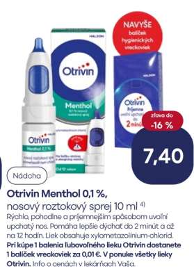 Otrivin Menthol 0,1 %