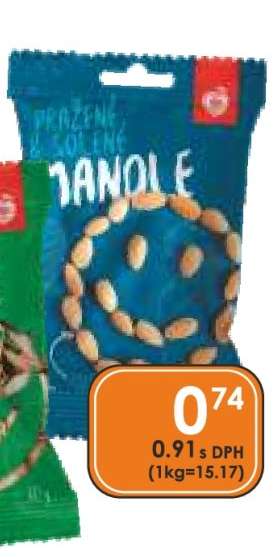 PRAŽENÉ SOLENÉ MANDLE