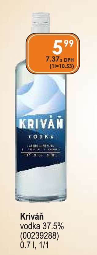 Kriváň vodka 37.5% (00239288)